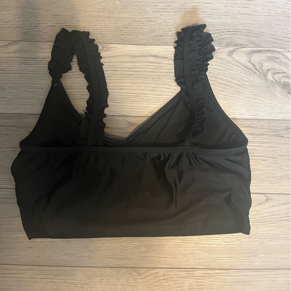 AERIE LONGLINE RUFFLE STRAP BIKINI TOP - Picture 5 of 6